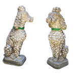 A pair of fab life-size poodles in lieu of lifeguards,